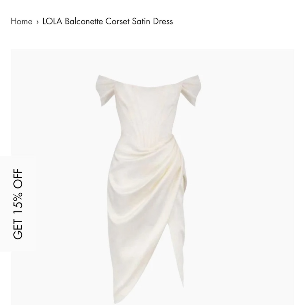 INAMORE LOLA Balconette Corset Satin Dress
